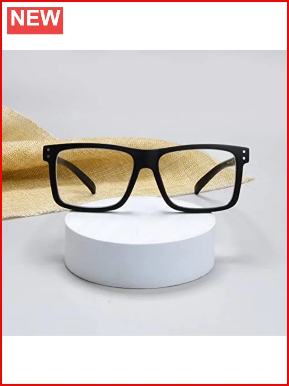 Oversized Reading Glasses 1.0 Strength Acrylic Lenses Spring Hinge